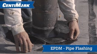 What is the process of flashing a pipe on an EPDM Roof [upl. by Diarmit]