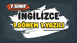 7 Sınıf İngilizce 1Dönem 1Yazılı 2025 [upl. by Anitsrihc166]