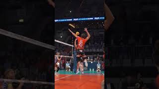 Tobias Krick spike 360cm volleyball viralvideo middleblocker [upl. by Stillmann312]