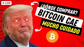 🔴 URGENTE BITCOIN EMPIEZA A CAER ➤ ¿DÓNDE COMPRAR ALTCOINS TE LO EXPLICO [upl. by Buffy]