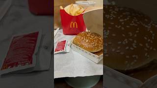 McChicken burger🍔  small fries and soft drink McDonald’s Riyadh mcdonalds burger driving food [upl. by Ahsimac2]