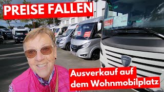 WOHNMOBIL PREISE FALLEN SCHON WIEDER Werbung Ausverkauf auf dem Wohnmobilplatz Eine Doku [upl. by Hauge]