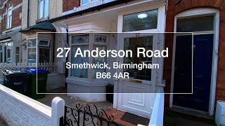 27 Anderson Road Smethwick Birmingham B66 4AR [upl. by Yruama]