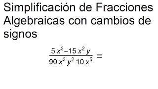 Simplificación de Fracciones Algebraicas con Polinomios 1 [upl. by Krutz465]