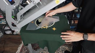 How To Heat Press A TShirt 101  Easy Tutorial [upl. by Yvehc]