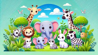 Herbivorous Animals Names and Sounds for Kids  Discover 30 Amazing PlantEating Animals [upl. by Aura]