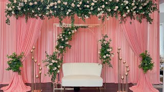 DIY  Elegant Backdrop Diy  Wedding Decor [upl. by Pember4]