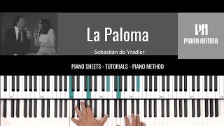 La Paloma  The Dove  Nana Mouskouri  Iglesias Sheet Music  Piano Solo  Cover  Tutorial [upl. by Anirrak]