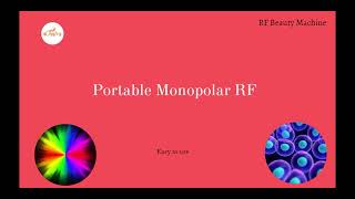 Portable Monopolar RF System  How to select radiofrequency machine [upl. by Also]