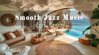 Smooth Jazz Music  Morning Seaside Cafe Ambience  Jazz Instrumental Music for Stress Relief [upl. by Assirral]