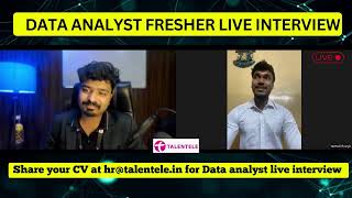 Amazing Data Analyst Mock Interview  Data Science Live Mock Interview  Data AnalyticsData Science [upl. by Lyred]