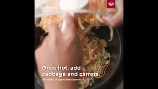 Quick amp Easy StirFried Cabbage and Carrot in Your Appetite Automatic Pap Maker [upl. by Irrok]