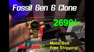 Fossil Gen 6 Super Clone USA Imported 🇺🇲  Review amp Unboxing fossilgen6 Only On kanahagadgets [upl. by Nahguav]