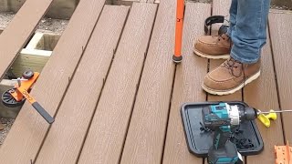 How to Install Trex Composite Decking  Hidden Camo Fasteners 10x Faster build DIY [upl. by Benton]