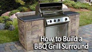 How to Build a BBQ Grilling Station or Grill Surround [upl. by Hagood504]