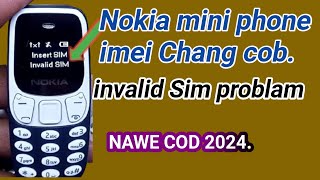 Nokia bm10 mini mobile imei change code [upl. by Niatsirt]