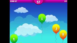 Typing Balloon Popper  HTML5 Typing Game [upl. by Efi677]