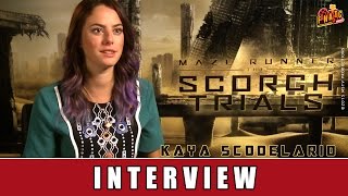 Maze Runner 2  Interview  Kaya Scodelario [upl. by Hamlin852]