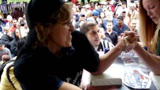 Amazing womens arm wrestling match Tuff Ladies dont give up untill spent [upl. by Kingsley]