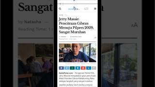 Jerry Massie Pencitraan Gibran Menuju Pilpres 2029 Sangat Murahan kedaipena kedaipenadotcom [upl. by Sidonie849]