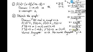 Graph Sketching with Derivatives [upl. by Anilem905]