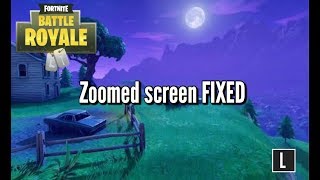 HOW TO FIX ZOOMED SCREEN ON FORTNITE XBOX AND PS4 FIXED [upl. by Ateloj]