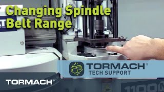 Changing the Spindle Belt Range on Tormach Mills [upl. by Sajet310]