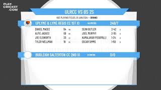 Uplyme amp Lyme Regis CC 1st XI v Budleigh Salterton CC 2nd XI [upl. by Atirak]