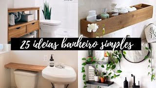 25 IDEIAS DE DECORAÇÃO PARA BANHEIROS SIMPLES [upl. by Ker]