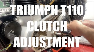 1956 Triumph T110 Pre Unit  T110 Quick Clutch Adjustment [upl. by Mixam874]