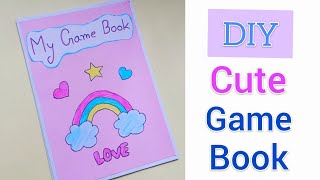 DIY Cute Gaming Book Part1  Easy Paper Gaming Book  5 Paper Games in a book [upl. by Nabalas]