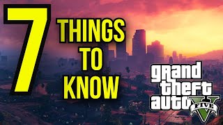 7 Things to Know Before Playing the GTA 5 Story Mode 2021 [upl. by Alet]