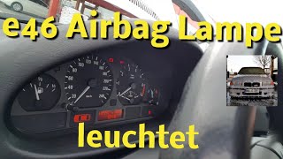 Airbaglampe leuchtet gelöst Sitzbelegungsmatte auscodieren e46 leuchtet Fehler löschen codieren [upl. by Templer575]