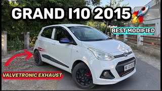 Fully Modified Grand I10 🔥 Valvetronic exhaust  Mint Condition  hyundai viralvideo car vlog [upl. by Johen]