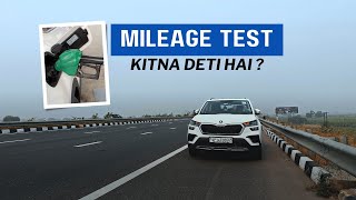 Skoda Kushaq 15 DSG Automatic  E20 Petrol Mileage Test  Delhi Meerut Expressway [upl. by Nilyaj]