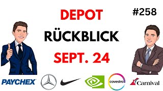 Der Depot Rückblick September 2024 🔥 NVIDIA  Carnival  Nike  Mercedes  Stellantis  uvm [upl. by Aztin]