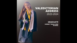 Valedictorian Speech 20232024 [upl. by Naerol622]