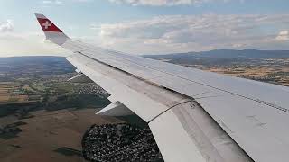 Swiss Airbus A220100 landing at Frankfurt [upl. by Vihs]