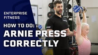 How To Do An Arnie Press Correctly  Shoulder exercises [upl. by Amaleta]