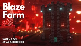 BLAZE FARM  Minecraft Tutorial  Java amp Bedrock 121 [upl. by Eigla507]