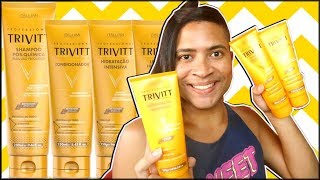 RESENHA  HIDRATAÇÃO INTENSIVA TRIVITT  KIT MANUTENÇÃO ITALLIAN HAIRTECH [upl. by Herwig]