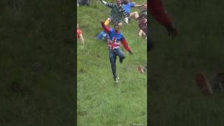 Craziest Sport on the Planet 😂 cheeserolling [upl. by Nylrad]