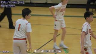 BDJH vs CJH Boys 7A Basketball Full Game 2nd half [upl. by Gnaoh880]