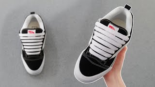 HOW TO BAR LACE YOUR KNU SKOOL VANS EASY [upl. by Aleak630]