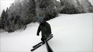 Cruising firm groomers on Line Blend skis [upl. by Philina612]