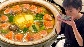 Fondue Japonaise au Saumon  Ishikarinabé  Cuisine Japonaise  Kumiko Recette [upl. by Leirraj]