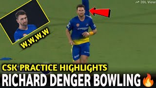 Richard Gleeson Denger Bowling CSK Practice Match  CSK Practice Highlights [upl. by Aranat]