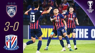 Johor remains unbeaten  Johor MAS  SH Shenhua CHN  Highlights  AFC Champions League Elite™ [upl. by Ranilopa]