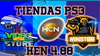 ¡¡¡ Si tienes HEN 488 Necesitas estas tiendas en tu PS3 YA  Tiendas Videostore y Wikistore [upl. by Pru]