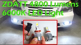 ZDATT 4800 Lumens 6000k LED Light [upl. by Conlen423]